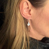 Simple Personality Silver Color Carving Dandelion Dangle Earring for Women Engagement Wedding Jewelry Statement Earrings daiiibabyyy