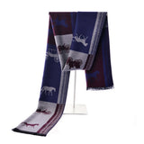 Women's Scarf Winter Christmas Scarf Female Autumn and Winter Korean Version of Wool Knitting Thick Warmth All-match Red Scarf daiiibabyyy