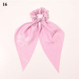 Spring New Long Rabbit Ears Floral Knotted Lady Printed Letters Head Rope Girls Hair Rope Jewelry Elegant Women Hairbands daiiibabyyy