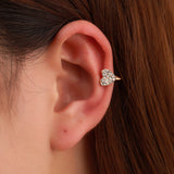 Popular 1 pc Stainless Steel Painless Ear Clip Earrings For Men/Women Punk Gold Silver Non Piercing Fake Earrings Jewelry Gift daiiibabyyy