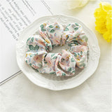 Korean Floral Print Scrunchies Fashion Hairband Hair Rope for Ponytail Holder Elastic Hair Band Sweet Hair Ties Hair Accessories daiiibabyyy