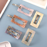 Fashion Acetate Geometric Hair Clips for Women Girl Headband Sweet Hairpins Large Size Hairclip Long Barrettes Hair Accessories daiiibabyyy