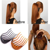 Daiiibabyyy  Fashion Women Hair Styling Clip Fluffy Plastic Stick Bun Maker Braid Tool Ponytail Holder Hairpins Hair Accessories