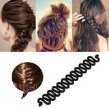 Daiiibabyyy Women Hair Accessories Magic Hair Bun Maker Hairstyle Braiders Styling Tools Girls Hair Accessories Ponytail DIY Braiding Tools