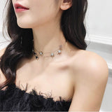 2022 Korean New Trendy Choker Necklace For Women Cute Star Multi Layer Short Collares Costume Jewelry Fashion Kolye daiiibabyyy