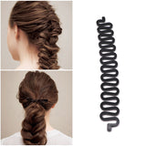 Daiiibabyyy Women Hair Accessories Magic Hair Bun Maker Hairstyle Braiders Styling Tools Girls Hair Accessories Ponytail DIY Braiding Tools