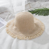 Summer Boater Hats For Women Straw Sun Hat Lady Girls Lace Panma Beach Hat Floppy Female Travel Folding Chapeu daiiibabyyy
