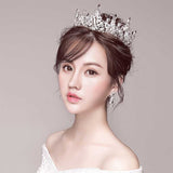 Baroque King Princess Bridal Wedding Crown Bride Big Crystal Gold Tiaras and Crowns Birthday Pageant Quinceanera Crowns daiiibabyyy