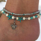 Summer Vintage Shell Beads Starfish Anklets For Womenen Kelbandje Anklet Leg Bracelet Bohemian Beach Jewelry Sandals Gift