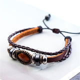 Wholesale Punk Leather Bracelets for Women Men Jewelry pulseira masculina pulseira feminina erkek bileklik bracelet men femme daiiibabyyy