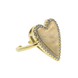Daiiibabyyy resizable open heart ring custom engrave name Initial trend fashion heart design rings