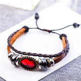 Wholesale Punk Leather Bracelets for Women Men Jewelry pulseira masculina pulseira feminina erkek bileklik bracelet men femme daiiibabyyy
