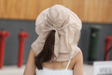 Sun Hats With Face Neck Protection For Women Sombreros Mujer Verano Wide Brim Summer Visor Caps Anti-UV Chapeu Feminino outdoor daiiibabyyy