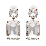 Daiiibabyyy Good Quality Fashion Drop Earrings Geometric Statement Crystal Earrings For Women Wedding Jewelry daiiibabyyy