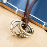 Genuine Leather Necklace for Men Women Vintage Jewelry Chokers Adustable Rope Chain statement necklaces & pendants Alloy Hotsale daiiibabyyy