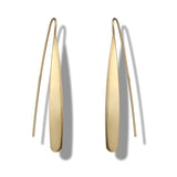 Fashion Simple Gold Silver color Strip Long Earrings for Women Korean Punk Metal Statement Hang Earring Party Jewelry Accessory daiiibabyyy