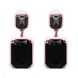 Daiiibabyyy Good Quality Fashion Drop Earrings Geometric Statement Crystal Earrings For Women Wedding Jewelry daiiibabyyy