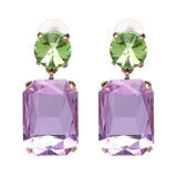 Daiiibabyyy Good Quality Fashion Drop Earrings Geometric Statement Crystal Earrings For Women Wedding Jewelry daiiibabyyy