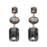 Daiiibabyyy Good Quality Fashion Drop Earrings Geometric Statement Crystal Earrings For Women Wedding Jewelry daiiibabyyy