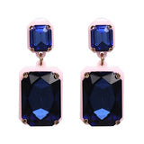 Daiiibabyyy Good Quality Fashion Drop Earrings Geometric Statement Crystal Earrings For Women Wedding Jewelry daiiibabyyy