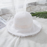 Summer Boater Hats For Women Straw Sun Hat Lady Girls Lace Panma Beach Hat Floppy Female Travel Folding Chapeu daiiibabyyy