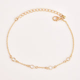 Daiiibabyyy 3 Pcs/set Bohemian Fashion Beaded Elephant Crystal Star Gem Pendant Gold Anklet Set Women Party Wedding Jewelry Accessories