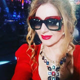 Daiiibabyyy Luxury Italy Brand Oversized Square Sunglasses Women Retro Brand Designer Big Frame Sun Glasses Female Green Red oculos