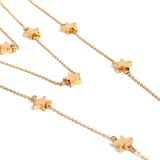 Daiiibabyyy Bohemian Fashion Multilayer Star Tassel Choker Necklace for Women Personality Statement Collares Gold Color Jewelry Accessories