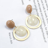 South Korea fashion stud earrings baroque teardrop-shaped restoring ancient ways ms earrings daiiibabyyy