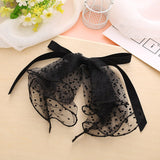 Korea Handmade Black Lace Bow Headbands For Women Sweet Hair Bow-knot Hairbands Stylish Solid Head Band Gift Hair accessories daiiibabyyy