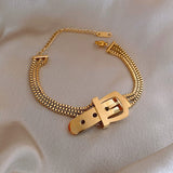 Stainless Steel Bracelet for Women Belt Hand Simple Stainless Steel Women Multilayer Bracelet Trendy Jewelry Wholesale daiiibabyyy