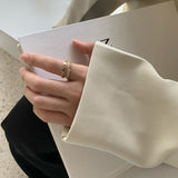 Rings for Women Fashionable Double-layer Geometric Opening Adjustable Ring Simple Elegant Jewelry Accessories Wholesale daiiibabyyy