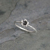 Simple Personality Silver Color Pattern Flower Rings Women Cute Metal Floral Ring Girlfriend Party Fashion Jewelry Gift