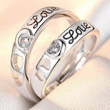 Classic Couple Rings For Men Women CZ Stone Trendy Wedding Lovers' Ring Jewelry Romantic Valentine's Day Present Ring Accessory daiiibabyyy
