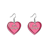 Lost Lady New Fashion Hand-Painted Love Lip Earrings With Creative Women's Earrings Jewelry Wholesale Direct Sales daiiibabyyy