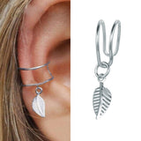 Crown U-shaped Ear Clips Hollow Butterfly Etro Earrings For Women Pendientes Mujer Long Earrings Piercing Ear Cuffs Clip daiiibabyyy