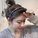2021 Korean Style Toothed Headband Exquisite Fashionable Leopard Print Hair Hoop Non-slip Head Hoop Female Hair Accessories daiiibabyyy