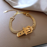 Stainless Steel Bracelet for Women Belt Hand Simple Stainless Steel Women Multilayer Bracelet Trendy Jewelry Wholesale