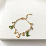 Personality cute cartoon drop glaze bracelet 2022 Japan and Korea new trend of women's bracelet party gift jewelry daiiibabyyy