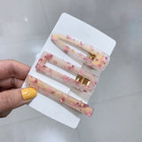 New 3PCS/Set Fashion Pearls Acetate Geometric Hair Clips For Women Girls Headband Sweet Hairpins Barrettes Hair Accessories Set daiiibabyyy