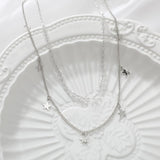 Vintage Multilayer Pendant  Butterfly Necklace for Women Moon  Charm Choker Pendant Necklaces Boho Fashion Jewelry Gift daiiibabyyy