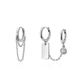 Fashion Serpent Heart Star Clip Earrings Ear Hook Stainless Steel Ear Clips Double Pierced Earring Earrings Women Girls Jewelry daiiibabyyy