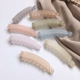 Fashion Banana Shape Hair Clip Barrettes for Women Girls Hair Claw Acrylic Hairpins Crab Clip Headwear Hairgrip Hair Accessories daiiibabyyy