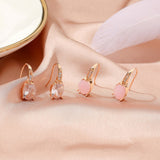 New Hot Sale Fashion Metal Drop Earrings for Women Vintage Water Droplets Hoop Earrings 2022 Trend Korean Fashion Jewelry Gift