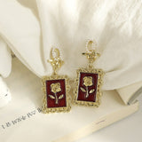 2022 new fashion retro flower series earrings jewelry, creative lovely woman foe earrings Korea jewelry wholesale party gifts daiiibabyyy