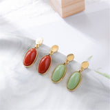Fashion metal material of the shape of the drip earrings lady small fresh temperament eardrop jewelry SHANGZHIHUA daiiibabyyy