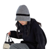 2022 Panama Warm Winter Women's Bucket hat for Teens Felt Hat For Girl Autumn And Winter fashion Fur Black hip hop hat cap daiiibabyyy