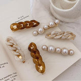Chain Hairpins Gold Color Long Barrettes Hair Clips for Women Girls Korean Fashion Hairpin Hair Accessories daiiibabyyy