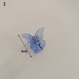 New Ins Large Geometric Hollow Square Tortoiseshell Transparent Blue Acetate Hair Clip Hair Claw for Women Hair Accessories daiiibabyyy
