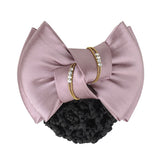 Bow Hair Ribbon Bun Cover Satin Net Bank Hotel Stewardess Hair Pin Headbands Fashionable And Dignified Women's Hair Accessories daiiibabyyy
